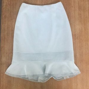 Blue Albert Nipon Peplum Style Skirt